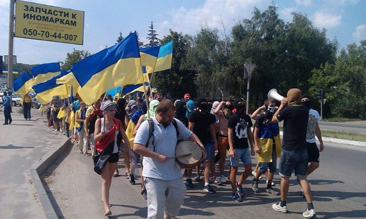 Харківський Евромайдан "провідав" медсестру, домагатися ногами протестувальників