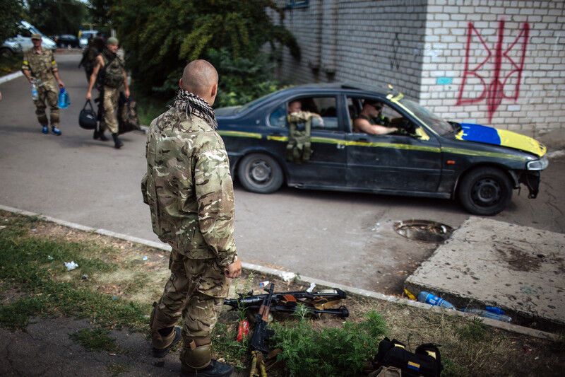 Попасная под контролем сил АТО. Фоторепортаж