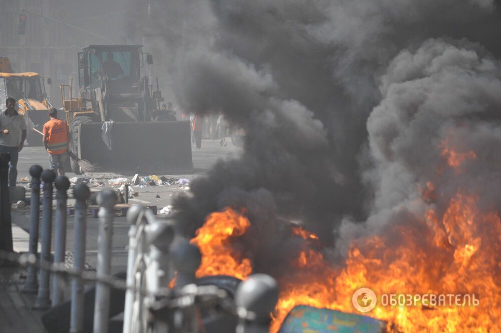 Попытка расчистить Майдан закончилась ничем