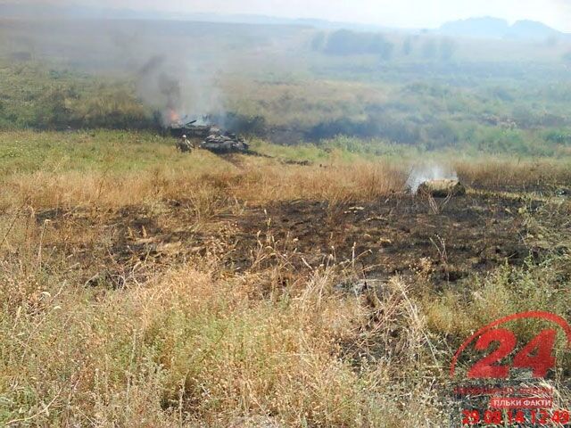 Бойцы АТО под Иловайском уничтожили 2 танка и 2 БМД российской армии