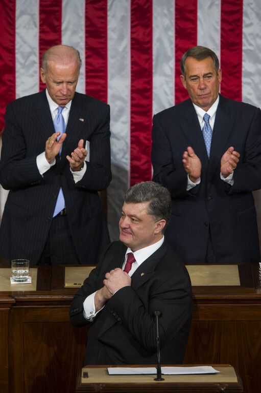 Выступление Порошенко в Конгрессе США