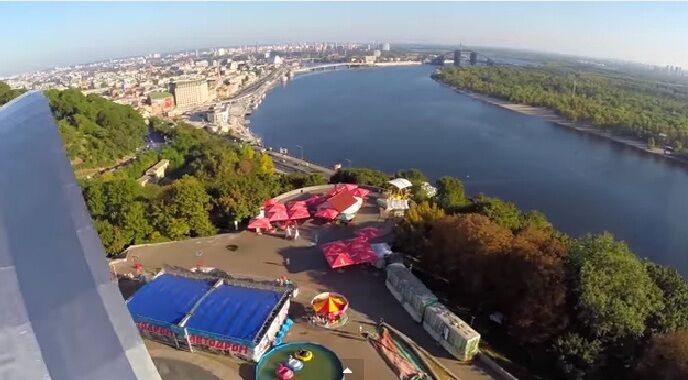Появилось видео Киева-2014 с высоты птичьего полета