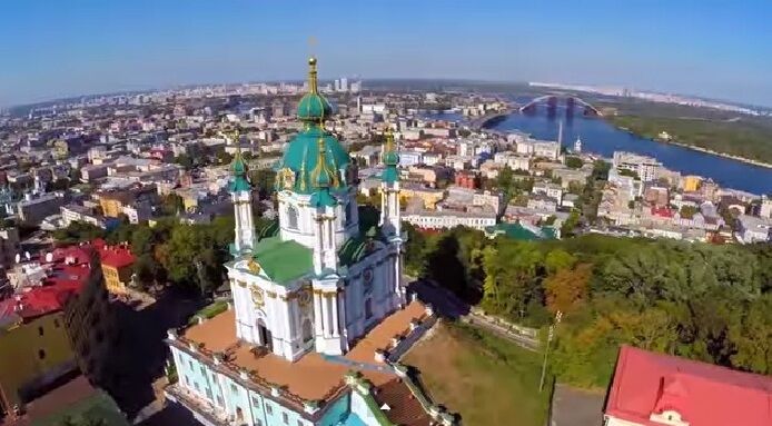 Появилось видео Киева-2014 с высоты птичьего полета