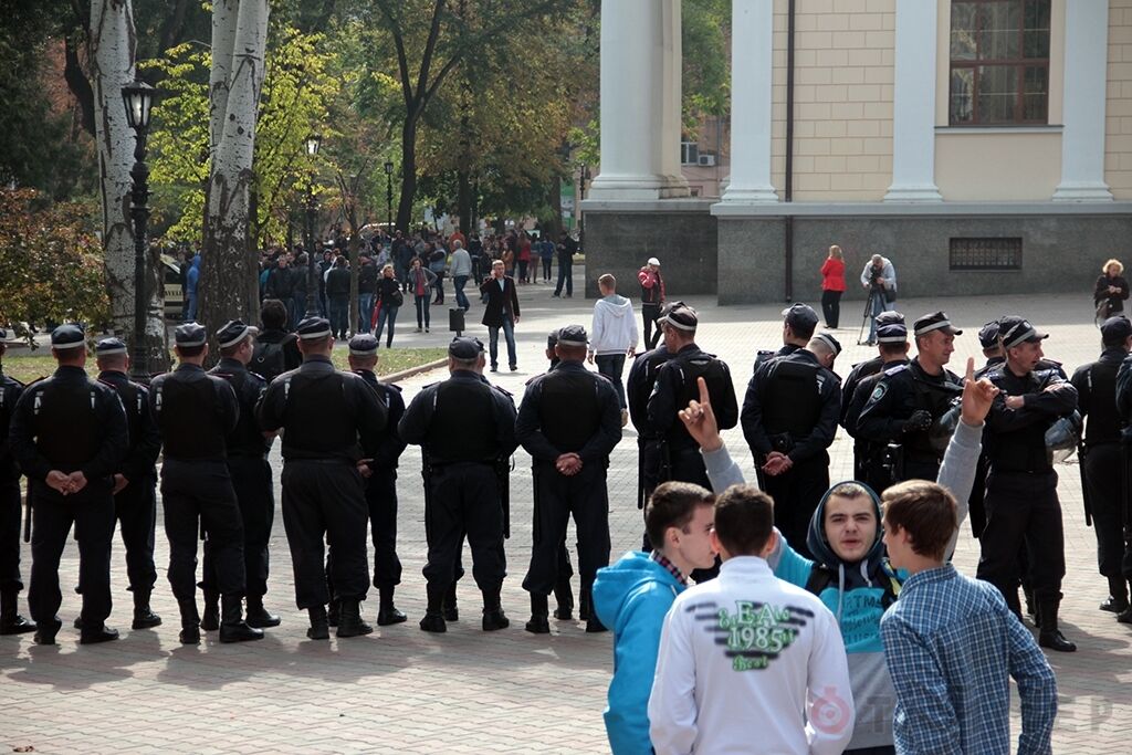 В Одесі патріоти розігнали мітинг антимайдану