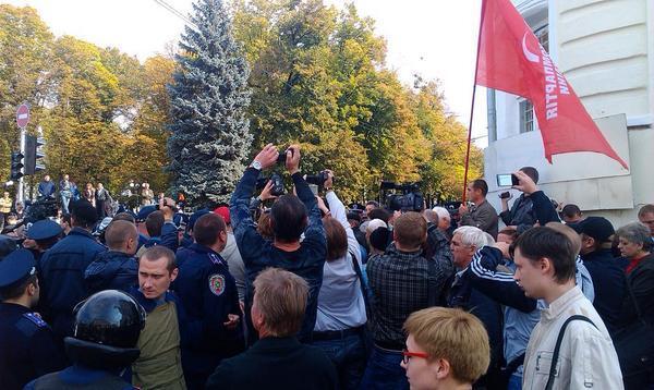 В Харькове на запрещенном "Марше мира" задержали 23 сепаратиста