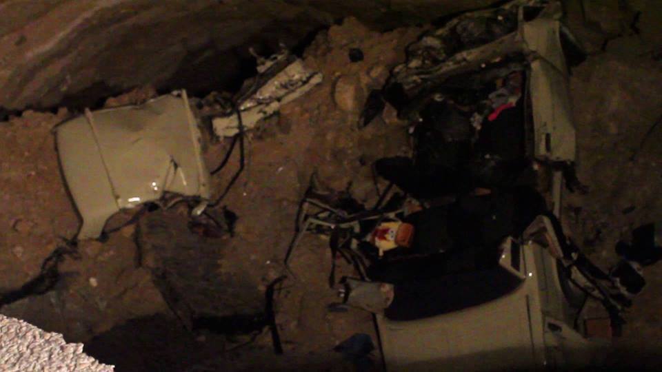 Обнародованы фото обвалившейся трассы в Крыму: погибли шесть человек