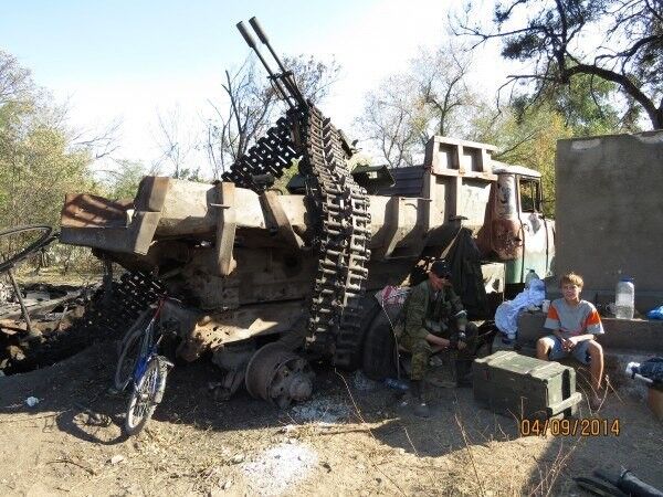 Самодельные бронеавто в зоне АТО