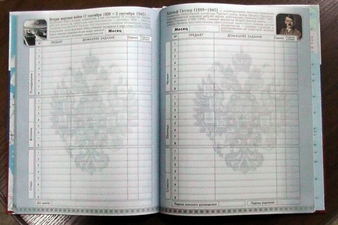 В РФ обнаружена новая партия школьных дневников с Гитлером