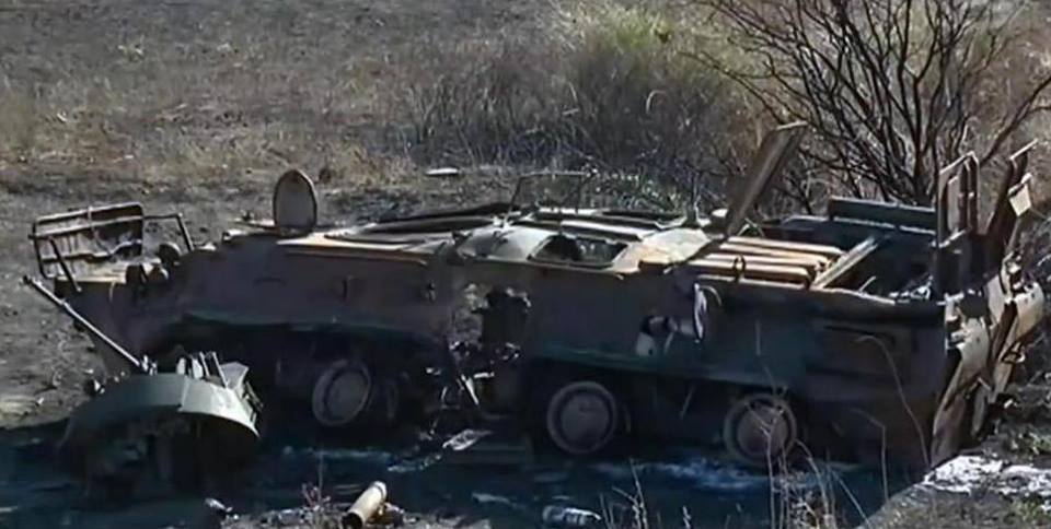 Бійці АТО знищили новітній російський БТР-82