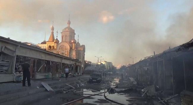 Восток Украины в огне