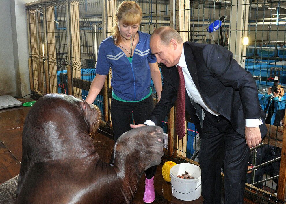 Путин смотрит в мир: лучшие фото