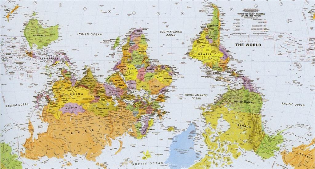 Карты мира : как они выглядят в разных странах
