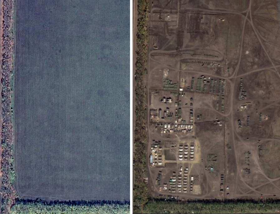 Обнаружена новосозданная военная база РФ в непосредственной близости к границе с Украиной: фотодоказательства