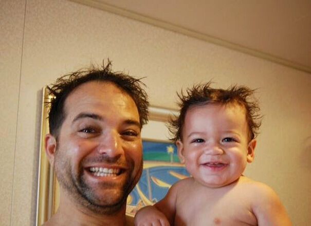 Каков отец, таков и сын: очаровательные фото пап и малышей