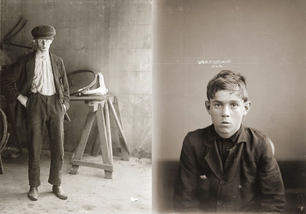 Портреты преступников 1910–1930-х годов