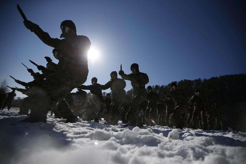 Как готовят спецподразделения в Южной Корее. Фото зимних учений