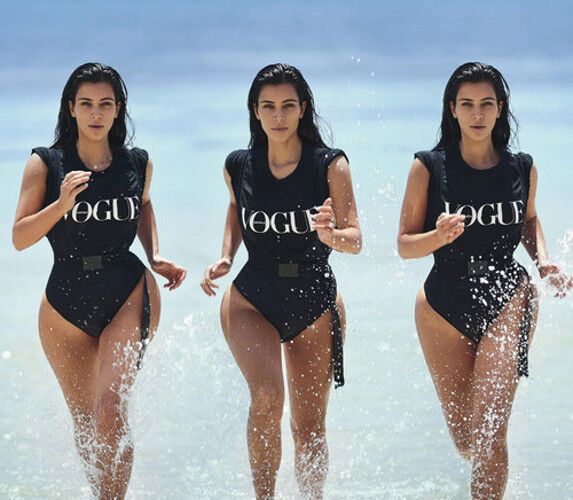 Бегущая по волнам Ким Кардашьян в австралийском Vogue