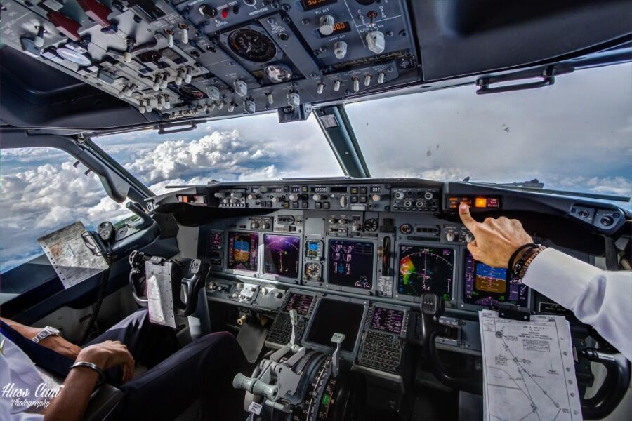 Фотографии, сделанные пилотами из кабины самолета