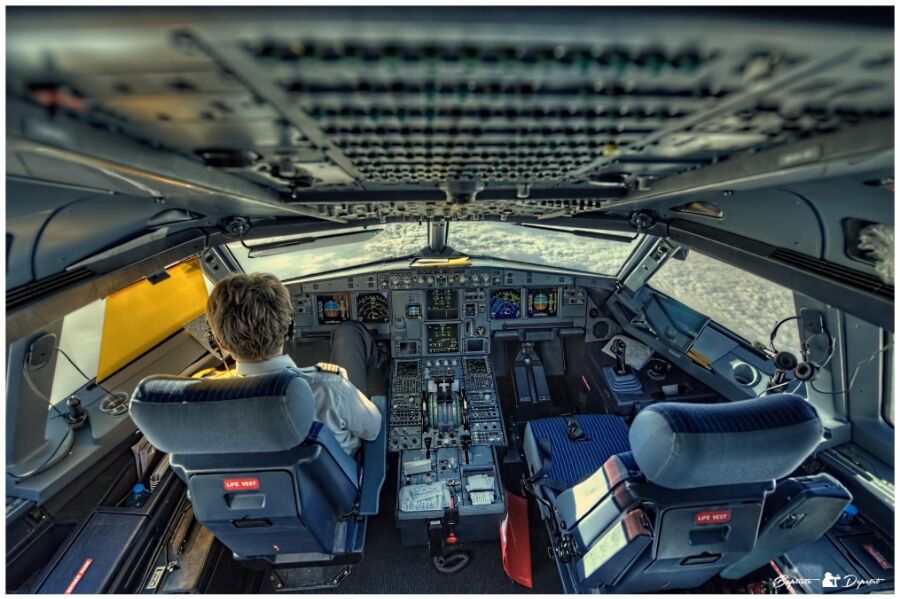 Фотографии, сделанные пилотами из кабины самолета