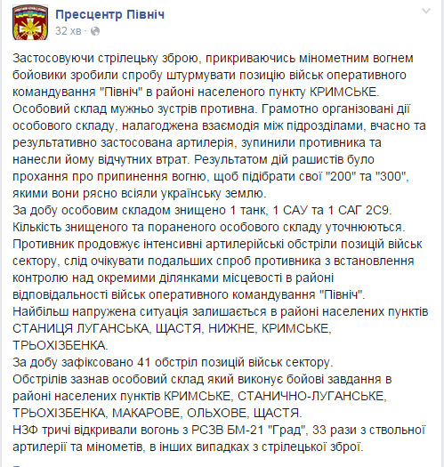 Після атаки на Кримське рашисти засіяли "200-ми" українську землю - ОК "Північ"