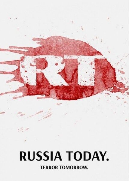 Украинский режиссер создал серию плакатов о "рупорах Кремля": фото кровавых постеров