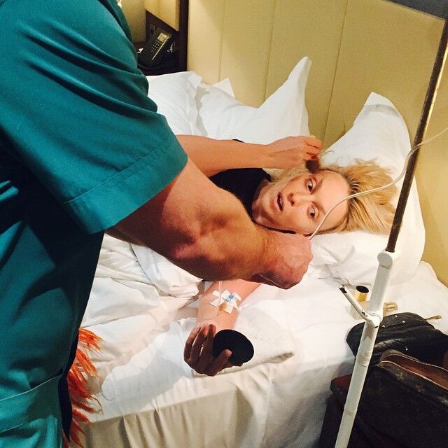 Канун Нового года Оля Полякова провела под капельницей