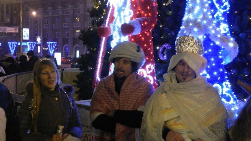 У нас было отличное Рождество в праздничном украинском Донецке