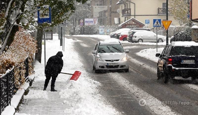 Європу засипало осіннім снігом: є перші жертви