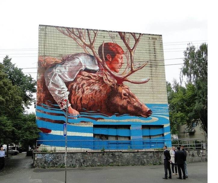 Киев украсили гигантскими муралами: самые красивые работы
