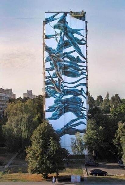 Київ прикрасили гігантськими муралами: найкрасивіші роботи