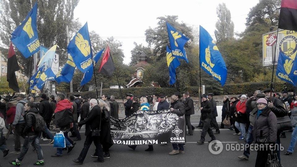 В Киеве прошел "Марш Героев": проверки милиции, тысячи людей