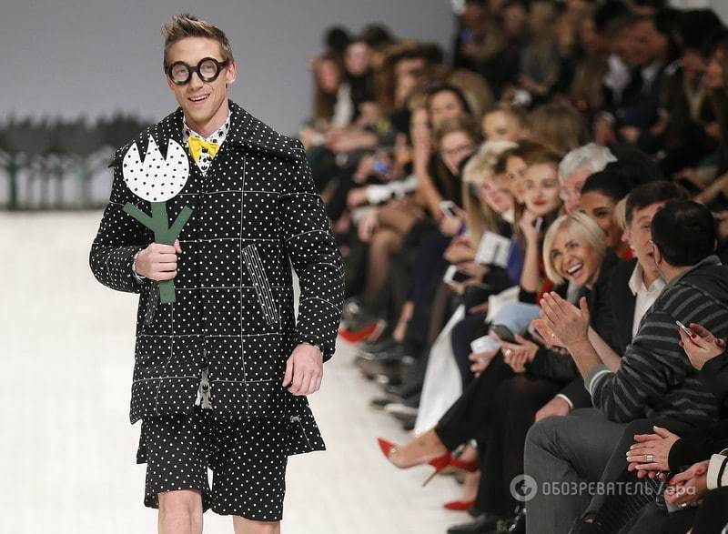 Звезда "Квартала 95" вышел на подиум Украинской недели моды в забавном наряде