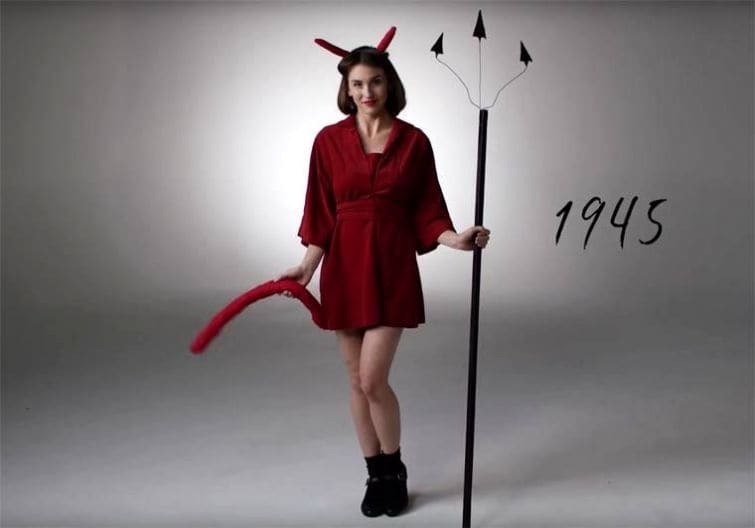История моды костюмов на Хэллоуин: 100 лет за 3 минуты