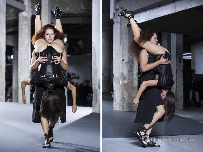 Мода не для всех: "девушка-рюкзак" произвела фурор в Париже