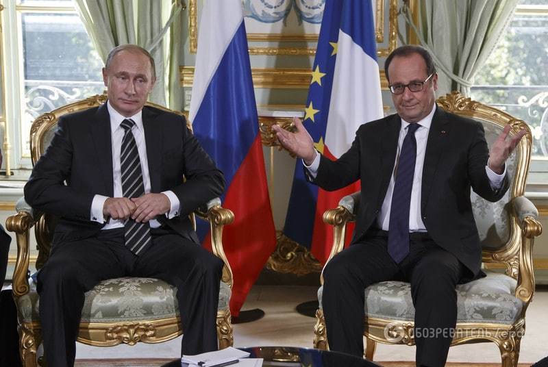 В очікуванні зустрічі з Порошенком: фотографи "зловили" емоції Путіна в Парижі