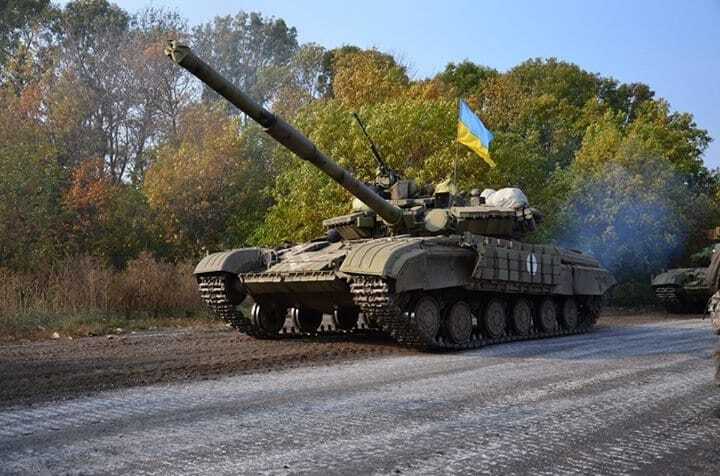 Украина отвела 60 танков: в случае обострения вернет их за час – штаб АТО