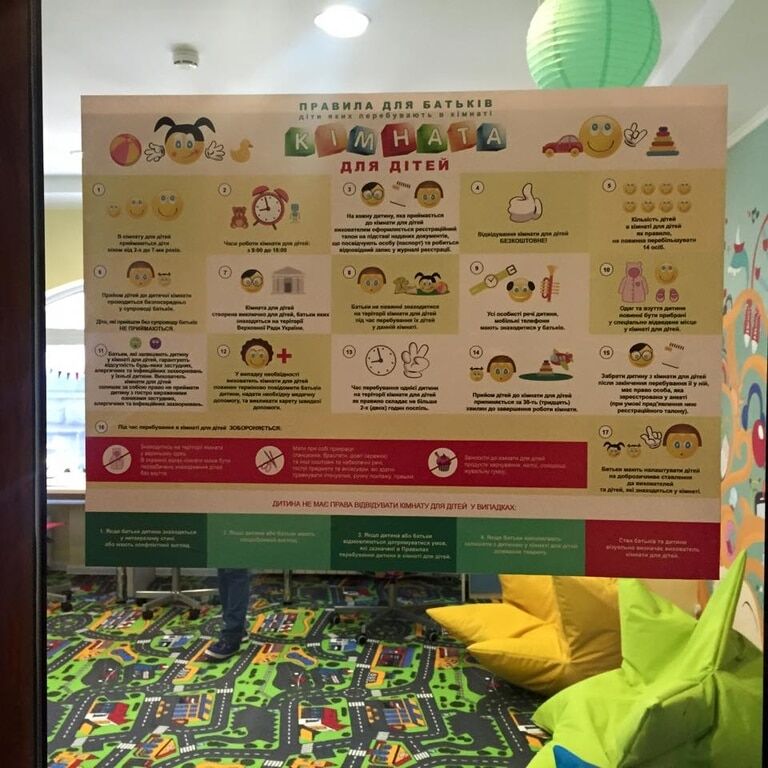 В Раде открыли "детскую комнату" с видом на парковку: фотофакт