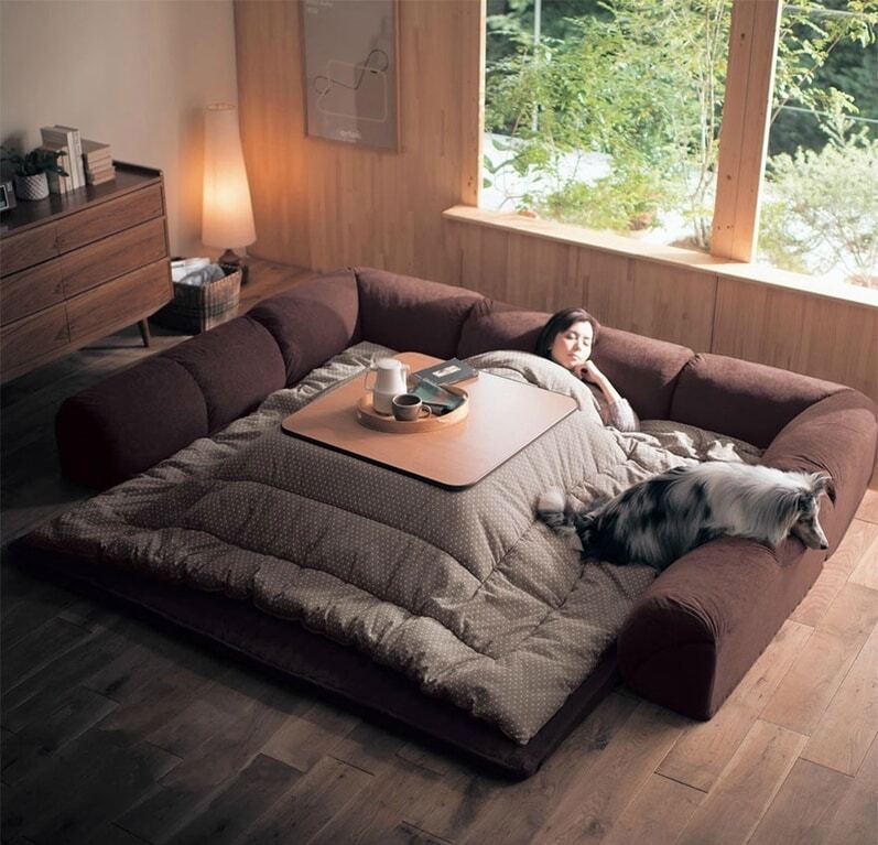 Это гениально: японская кровать спасает от самых сильных холодов
