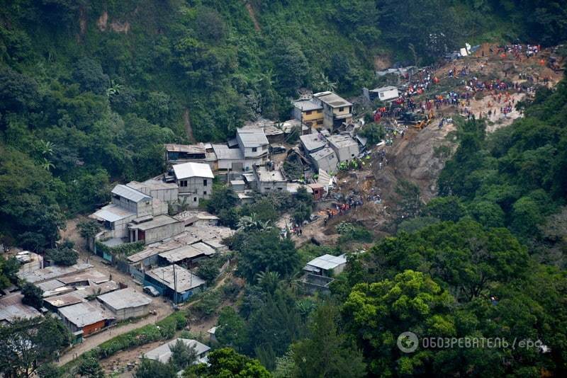 Оползень в Гватемале похоронил 48 человек, 350 пропали без вести