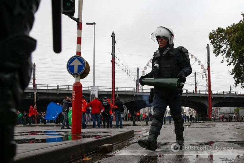 В Брюсселе до 100 тысяч демонстрантов вышли на протесты: опубликованы фото