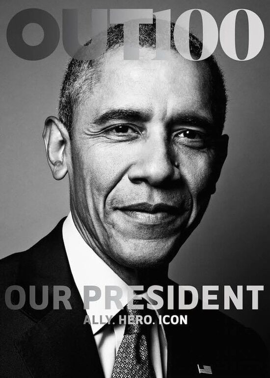 Обама сфотографировался для обложки журнала для геев