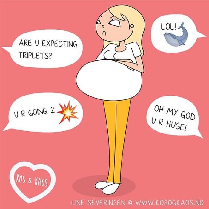 Трудности, с которыми сталкиваются беременные женщины, в забавных иллюстрациях