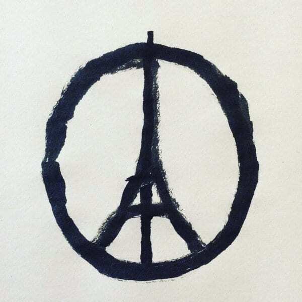 "Мир Парижу": Бэнкси посвятил картину терактам во Франции