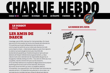Charlie Hebdo показав нову карикатуру на теракти в Парижі: фотофакт