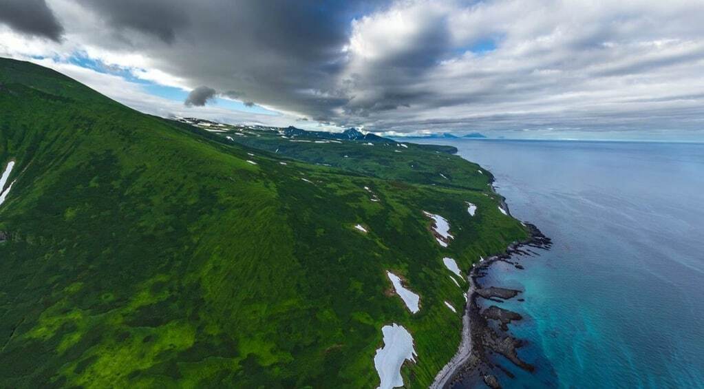 Курильские острова с высоты птичьего полета: захватывающие дух фото