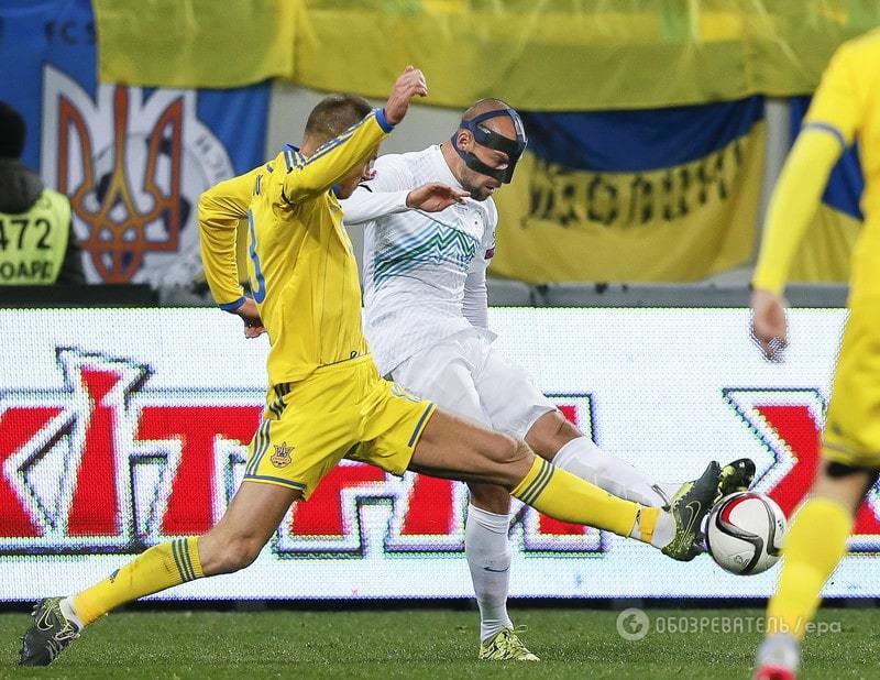 Как сборная Украины вышла на Евро-2016: лучшие фото битвы со Словенией