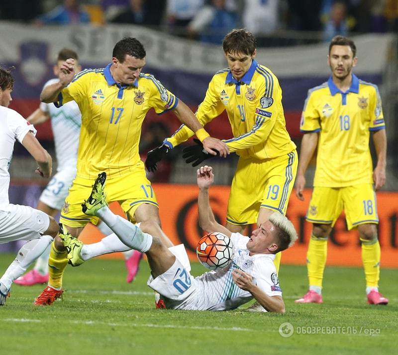 Як збірна України вийшла на Євро-2016: кращі фото битви зі Словенією