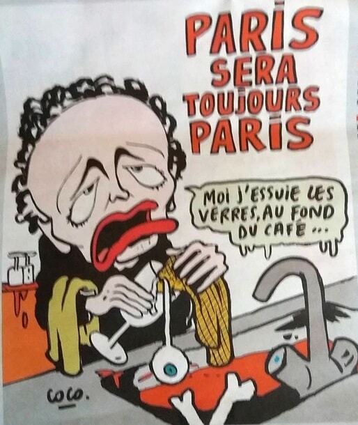 "Париж залишиться Парижем": Charlie Hebdo опублікував нові карикатури про теракти