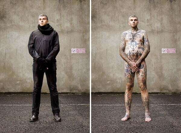 Голые и цветные: татуированные люди разделись посреди улицы. Необычный фоторепортаж