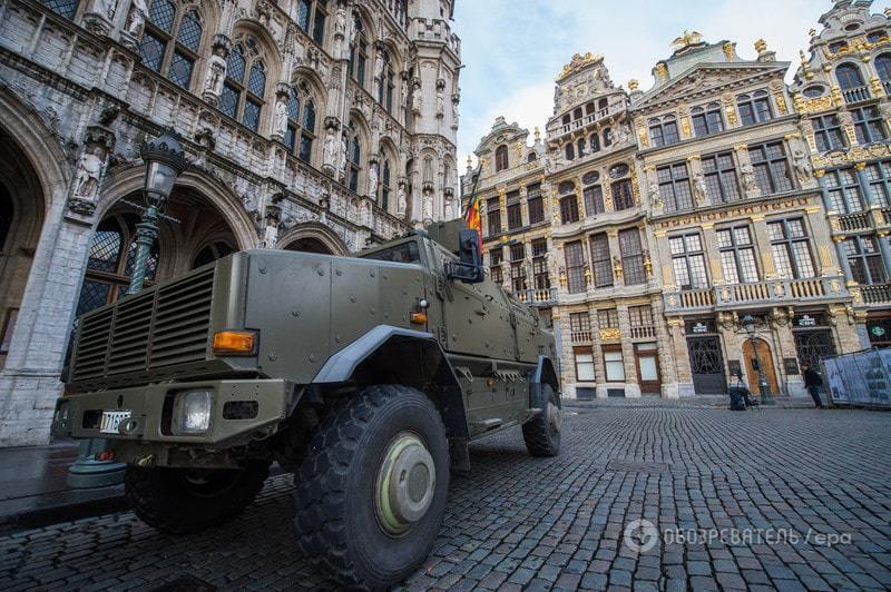 Брюссель в опасении теракта: фоторепортаж из города, наводненного полицией